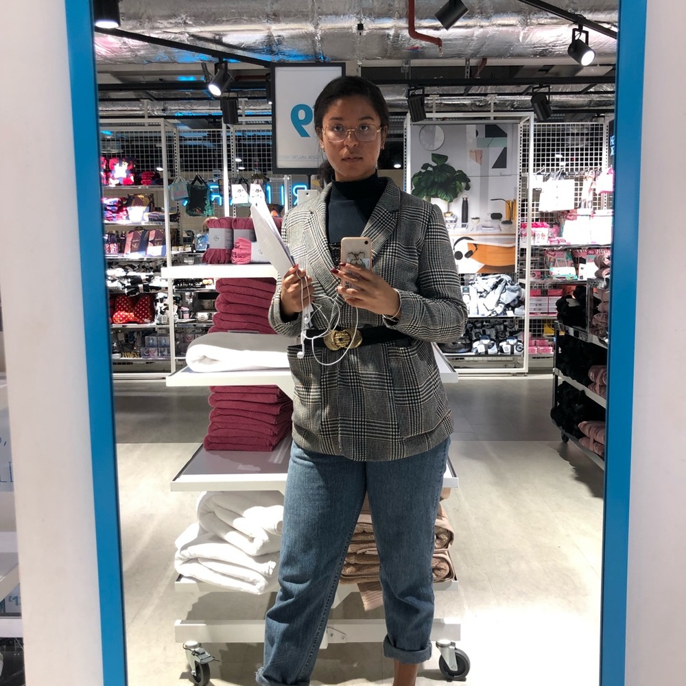 Plaid H&M blazer